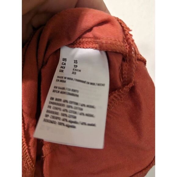 American Eagle Outfitters Women's Strapless Overlay Romper Red XS - Picture 11 of 14